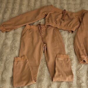 Better Be Pale Pink Jogger Set